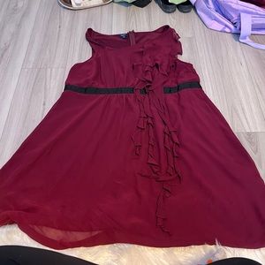 Burgundy dress